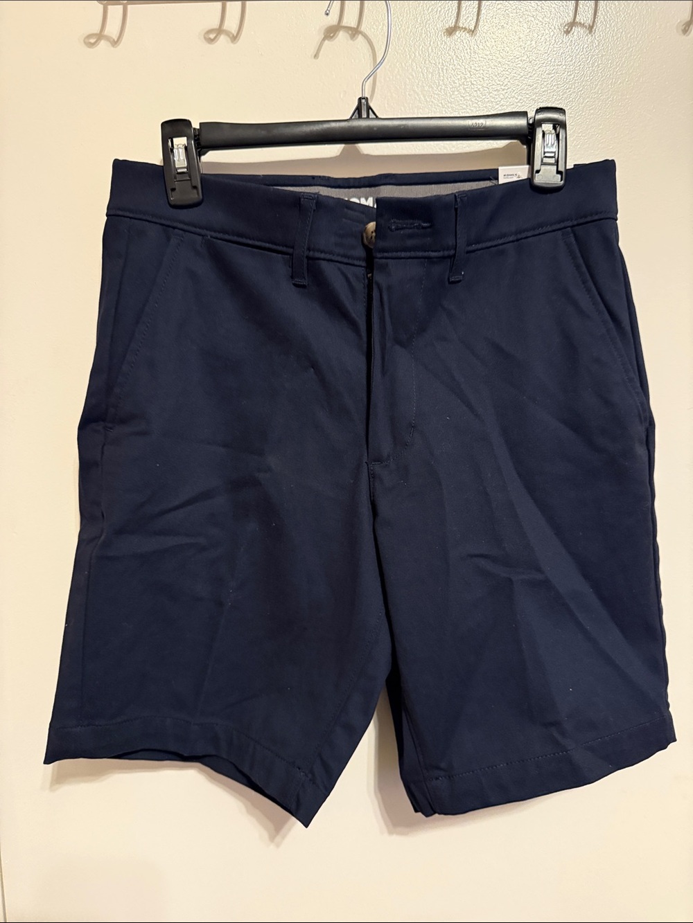 Men's Flat Front Navy Shorts - Classic Everyday Style